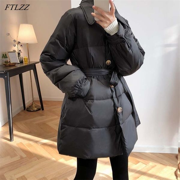 ftlz winter ultra light doll collarjacket women single breasted white duck down coat loose warm snow sash tie up sweet outwear 210430, Black
ftlz winter ultra light doll collarjacket women single breasted white duck down coat loose warm snow sash tie up sweet outwear 210430, Black