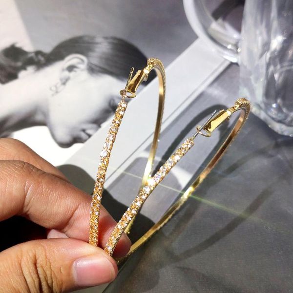 hoop & huggie luxury gold silver color crystal circle exaggerate earrings for women rhinestone big round earring 2021 party jewelry, Golden;silver
hoop & huggie luxury gold silver color crystal circle exaggerate earrings for women rhinestone big round earring 2021 party jewelry, Golden;silver