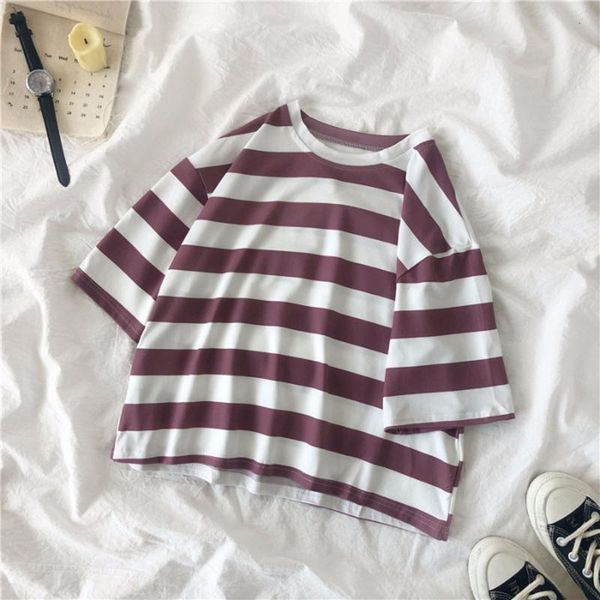 women's t-shirt clothing t-shirts summer stripe short sleeve loose casual harajuku mujer camisetas poleras 2021, White
women's t-shirt clothing t-shirts summer stripe short sleeve loose casual harajuku mujer camisetas poleras 2021, White