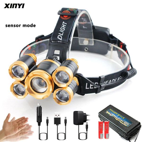 headlamps powerful led headlamp fishing headlight 3/5 t6 head lamp with sensor waterproof camping torch powered by 18650 battery
headlamps powerful led headlamp fishing headlight 3/5 t6 head lamp with sensor waterproof camping torch powered by 18650 battery