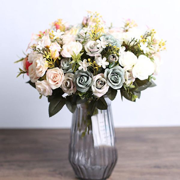 decorative flowers & wreaths 5 forks artificial rose flower bouquet diy arrangement wedding office table living room party ornament
decorative flowers & wreaths 5 forks artificial rose flower bouquet diy arrangement wedding office table living room party ornament