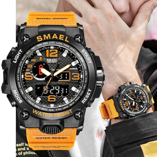 wristwatches smael wrist watch men military 50m waterproof sport watches men's led digital quartz clock relogio masculino, Slivery;brown
wristwatches smael wrist watch men military 50m waterproof sport watches men's led digital quartz clock relogio masculino, Slivery;brown