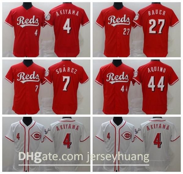 2020 men baseball 7 eugenio suarez jersey 4 shogo akiyama 44 aristides aquino 27 trevor bauer home red team white stitched flexbase, Blue;black
2020 men baseball 7 eugenio suarez jersey 4 shogo akiyama 44 aristides aquino 27 trevor bauer home red team white stitched flexbase, Blue;black