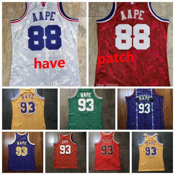 men 93 bapexmitchell & ness green purple yellow red basketball jersey1982-83 classics double-embroidered jersey youth authentic stitch 88, Black;red
men 93 bapexmitchell & ness green purple yellow red basketball jersey1982-83 classics double-embroidered jersey youth authentic stitch 88, Black;red