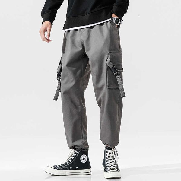 men's pants man spring fashion streetwear side pocket joggers trousers hip hop men elastic waist loose cargo bb2t hc81, Black
men's pants man spring fashion streetwear side pocket joggers trousers hip hop men elastic waist loose cargo bb2t hc81, Black