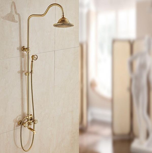 vidric bath & shower faucets brass antique wall mounted rainfall mixer taps retro style dual handle bathroom sets
vidric bath & shower faucets brass antique wall mounted rainfall mixer taps retro style dual handle bathroom sets
