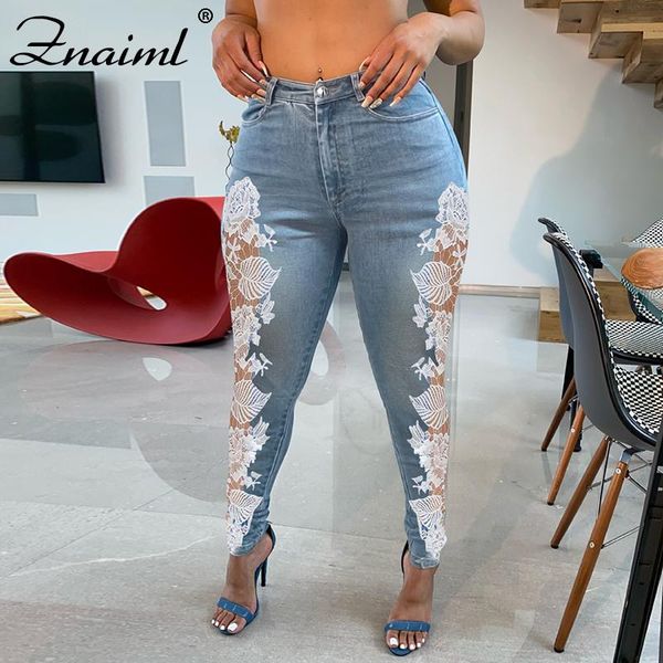 znaiml lace embroidery patchwort jeans for women elastic stretch female mid waist denim skinny street pencil pants trouser women's, Blue
znaiml lace embroidery patchwort jeans for women elastic stretch female mid waist denim skinny street pencil pants trouser women's, Blue