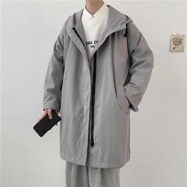 men's trench coats spring coat fashion casual hooded long men streetwear korean loose oversize windbreaker jacket mens overcoat, Tan;black
men's trench coats spring coat fashion casual hooded long men streetwear korean loose oversize windbreaker jacket mens overcoat, Tan;black