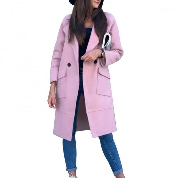 women's wool & blends 2021 autumn and winter woolen coat female mid-long korean temperament outerwear veste femme, Black
women's wool & blends 2021 autumn and winter woolen coat female mid-long korean temperament outerwear veste femme, Black