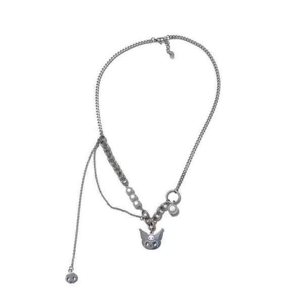 chains potcet korea 2021 fashion women's stainless steel pearl cat titanium necklace pendant retro hip hop jewelry, Silver
chains potcet korea 2021 fashion women's stainless steel pearl cat titanium necklace pendant retro hip hop jewelry, Silver