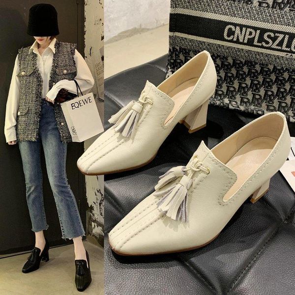 dress shoes spring style thick heel single deep mouth high heels fashion small leather women's x890, Black
dress shoes spring style thick heel single deep mouth high heels fashion small leather women's x890, Black