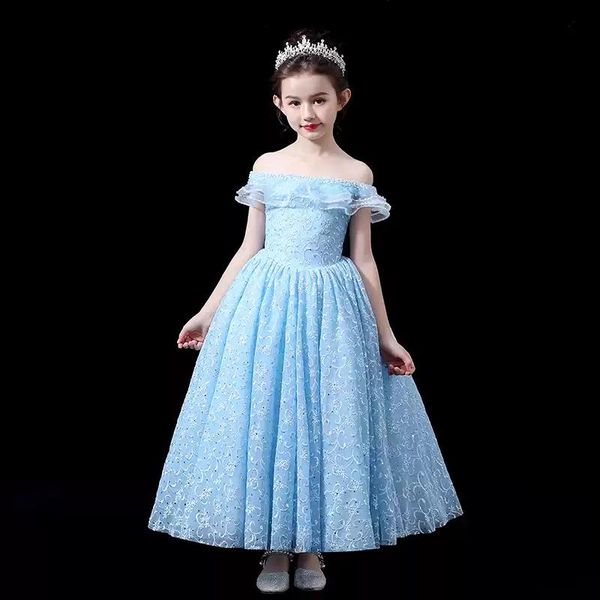 girl's dresses flower girl illusion off the shoulder embroidery sequined short boat-neck princess tulle sky blue kids party gown h545, Red;yellow
girl's dresses flower girl illusion off the shoulder embroidery sequined short boat-neck princess tulle sky blue kids party gown h545, Red;yellow