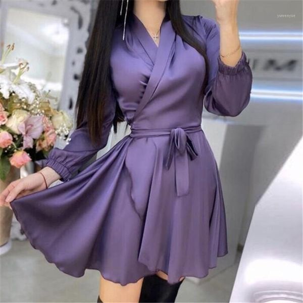 casual dresses efunny lantern sleeve satin bathrobe dress woman v-neck high waist sashes a-line mini one piece dress2021, Black;gray
casual dresses efunny lantern sleeve satin bathrobe dress woman v-neck high waist sashes a-line mini one piece dress2021, Black;gray
