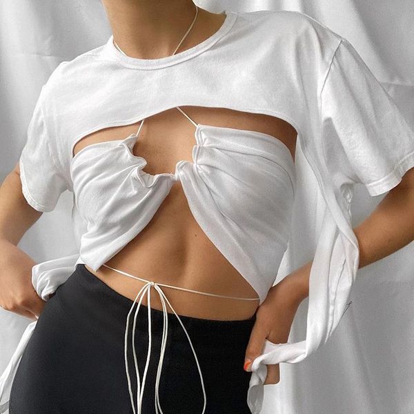 women's t-shirt giyu o-neck short sleeve t-shirts for women haltet hollow out bandage crop summer streetwear fashion chic white t shir
women's t-shirt giyu o-neck short sleeve t-shirts for women haltet hollow out bandage crop summer streetwear fashion chic white t shir