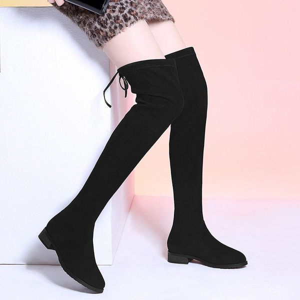 boots women stretch sock botas long tight 3cm low heels high stripper winter warm fetish slim fit shoes, Black
boots women stretch sock botas long tight 3cm low heels high stripper winter warm fetish slim fit shoes, Black