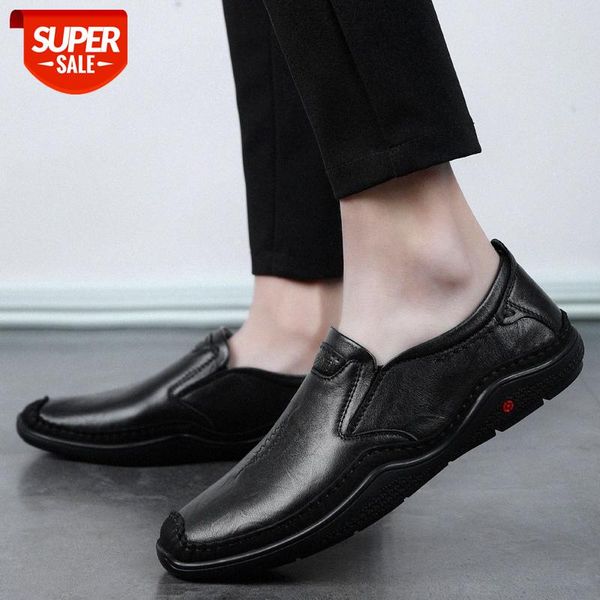 autumn men's breathable leather shoes lazy retro first layer cowhide casual middle and old dad soft sole #zr5a, Black
autumn men's breathable leather shoes lazy retro first layer cowhide casual middle and old dad soft sole #zr5a, Black