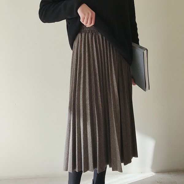 skirts skirts winter blend pleated a-line autumn high waisted japan style warm mid calf long khaki ah77, Black
skirts skirts winter blend pleated a-line autumn high waisted japan style warm mid calf long khaki ah77, Black