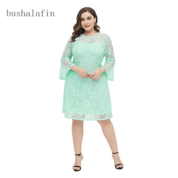 casual dresses european and american large size dress girl's fresh elegant loose round neck short sleeve lace vestidos, Black;gray
casual dresses european and american large size dress girl's fresh elegant loose round neck short sleeve lace vestidos, Black;gray