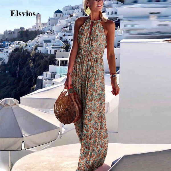 casual dresses 2021 summer sleeveless women party elegant vintage print halter boho maxi hollow out backless beach long jvlg, Black;gray
casual dresses 2021 summer sleeveless women party elegant vintage print halter boho maxi hollow out backless beach long jvlg, Black;gray