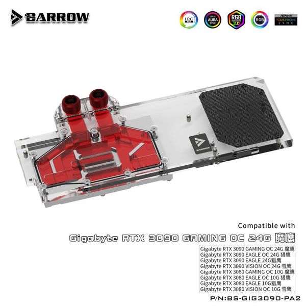 fans & coolings barrow gpu water cooling block for gigabyte rtx 3090/3080 eagle gaming oc, vga radiator 5v 3pin argb, bs-gig3090-pa2
fans & coolings barrow gpu water cooling block for gigabyte rtx 3090/3080 eagle gaming oc, vga radiator 5v 3pin argb, bs-gig3090-pa2