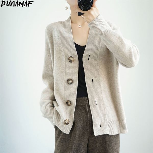 dimanaf autumn women sweaters winter jacket v-neck cardigan female clothes wool knitted basic solid korea tees coats 210812, White
dimanaf autumn women sweaters winter jacket v-neck cardigan female clothes wool knitted basic solid korea tees coats 210812, White