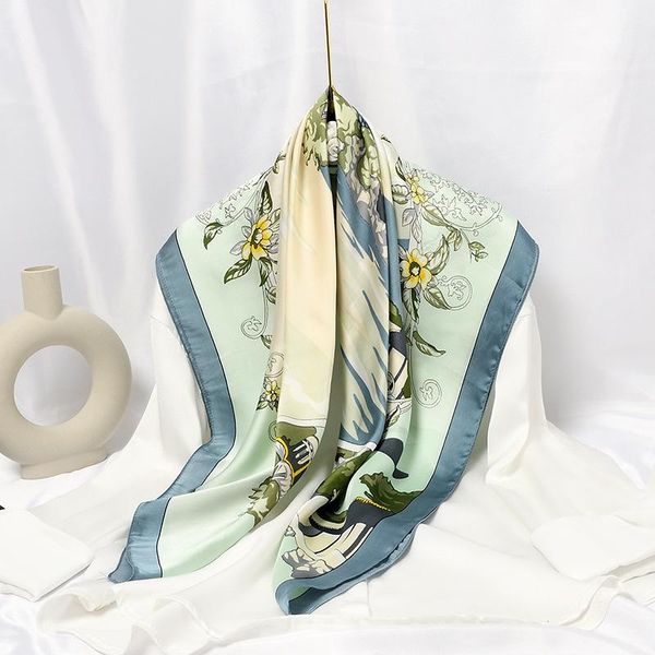 scarves 90*90cm urban fashion large square scarf women's decorative neckerchief twill weave silk dual-purpose shawl women, Blue;gray
scarves 90*90cm urban fashion large square scarf women's decorative neckerchief twill weave silk dual-purpose shawl women, Blue;gray
