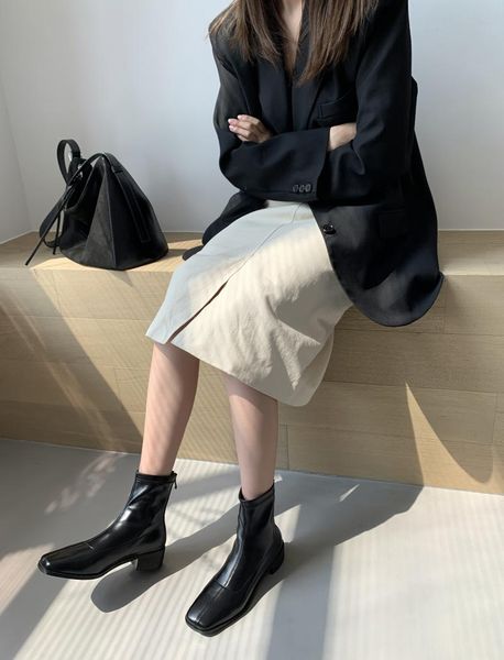 boots 2021 autumn korean fashion women's ~ youth flat heel head layer leather handmade, Black
boots 2021 autumn korean fashion women's ~ youth flat heel head layer leather handmade, Black
