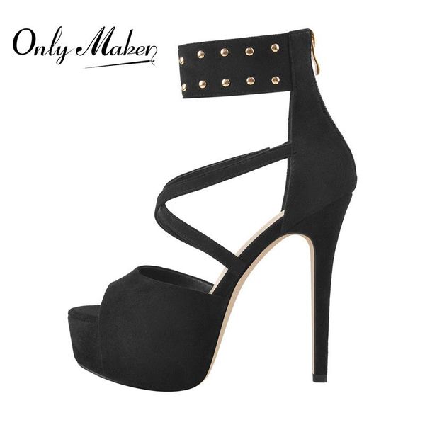 dress shoes onlymaker concise ankle band peep toe pumps platform rivet black faux suede cross strap zipper large size summer cover heel
dress shoes onlymaker concise ankle band peep toe pumps platform rivet black faux suede cross strap zipper large size summer cover heel