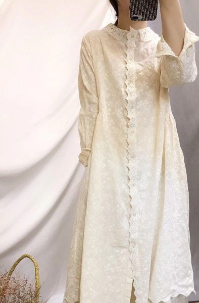 autumn women dress artistic retro lace collar embroidery loose casual womens 9243 good quality, Black;gray
autumn women dress artistic retro lace collar embroidery loose casual womens 9243 good quality, Black;gray