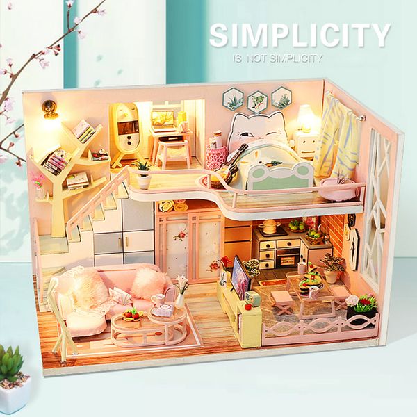Cute Room 3d Wooden Diy Puzzle Dollhouse Miniature Kit Model Villa House Furniture Led House Puzzle Decorate Creative Gifts 2021
Cute Room 3d Wooden Diy Puzzle Dollhouse Miniature Kit Model Villa House Furniture Led House Puzzle Decorate Creative Gifts 2021