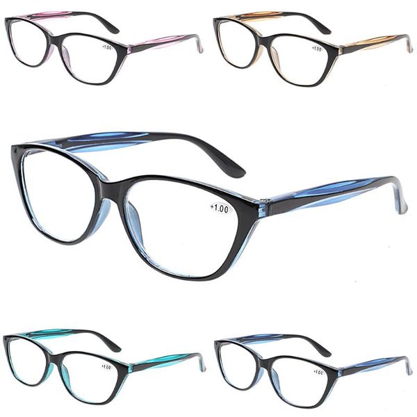 sunglasses 4 pack spring hinge reading glasses fashion cat frame men and women hd reader, White;black
sunglasses 4 pack spring hinge reading glasses fashion cat frame men and women hd reader, White;black