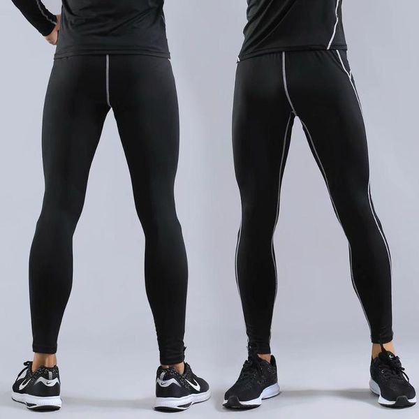 running pants men's tights high elastic compression sports leggings quick-drying ankle long gym, Black;blue
running pants men's tights high elastic compression sports leggings quick-drying ankle long gym, Black;blue