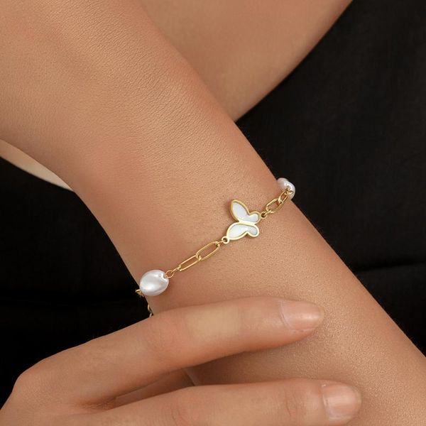 charm bracelets hand for women natural pearl shell chain stainless steel gold charms handcuffs waterproof jewelry gift bag pack, Golden;silver
charm bracelets hand for women natural pearl shell chain stainless steel gold charms handcuffs waterproof jewelry gift bag pack, Golden;silver