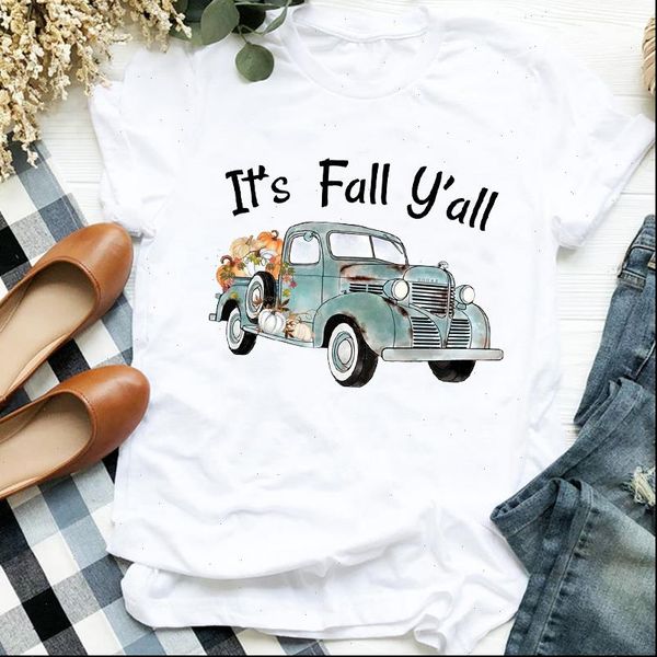 pumpkin truck autumn printing women t shirts happy halloween print tee clothes graphic, White
pumpkin truck autumn printing women t shirts happy halloween print tee clothes graphic, White