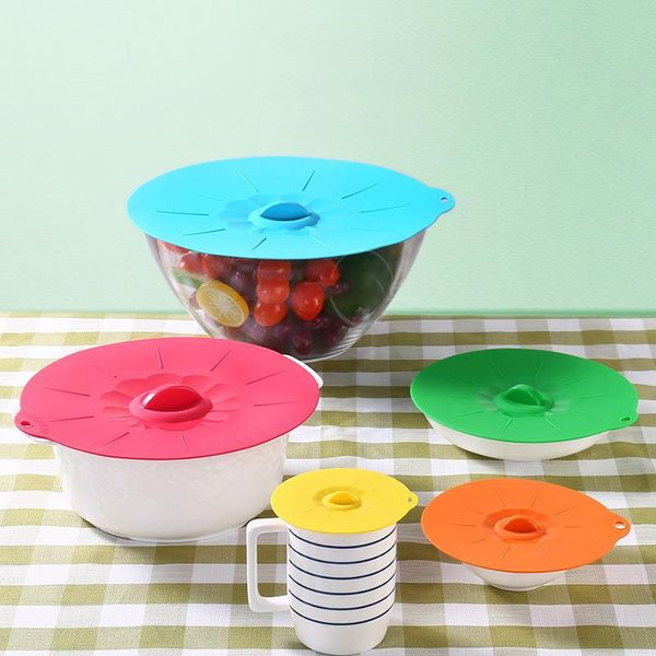 silicone bowl lids set of 5 reusable suction seal covers for bowls, pots, cups. safe. interlocking handles easy use kitchen storage & o orga
silicone bowl lids set of 5 reusable suction seal covers for bowls, pots, cups. safe. interlocking handles easy use kitchen storage & o orga
