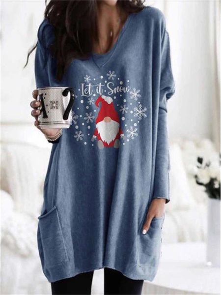 5 colors womens t-shirt christmas theme mid-length print multi-pocket autumn and winter thickening v-neck long-sleeved loose large size, White
5 colors womens t-shirt christmas theme mid-length print multi-pocket autumn and winter thickening v-neck long-sleeved loose large size, White