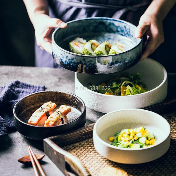 japanese creative ceramic bowl salad thick soup stew restaurant fashionable dish deep fruit large bowls
japanese creative ceramic bowl salad thick soup stew restaurant fashionable dish deep fruit large bowls