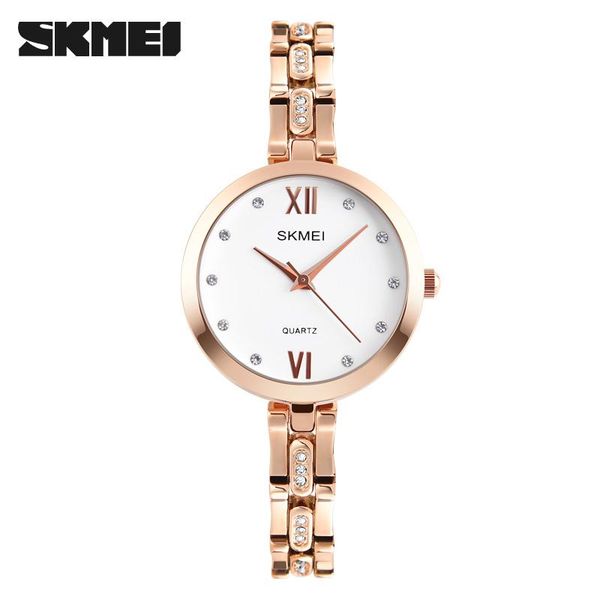 wristwatches skmei fashion trend women's diamond bracelet quartz watch zinc alloy exquisite stainless steel small strap 1225, Slivery;brown
wristwatches skmei fashion trend women's diamond bracelet quartz watch zinc alloy exquisite stainless steel small strap 1225, Slivery;brown