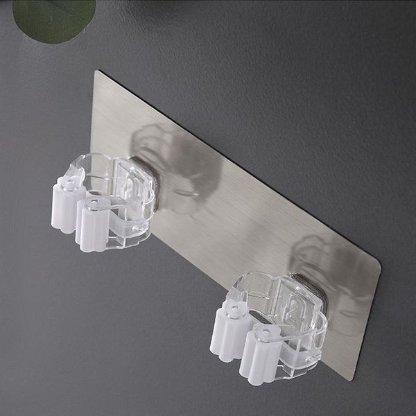 hooks & rails self-adhesive stickers mop rack broom holder for kitchen bathroom mounted wall home appliance 1 pcs
hooks & rails self-adhesive stickers mop rack broom holder for kitchen bathroom mounted wall home appliance 1 pcs