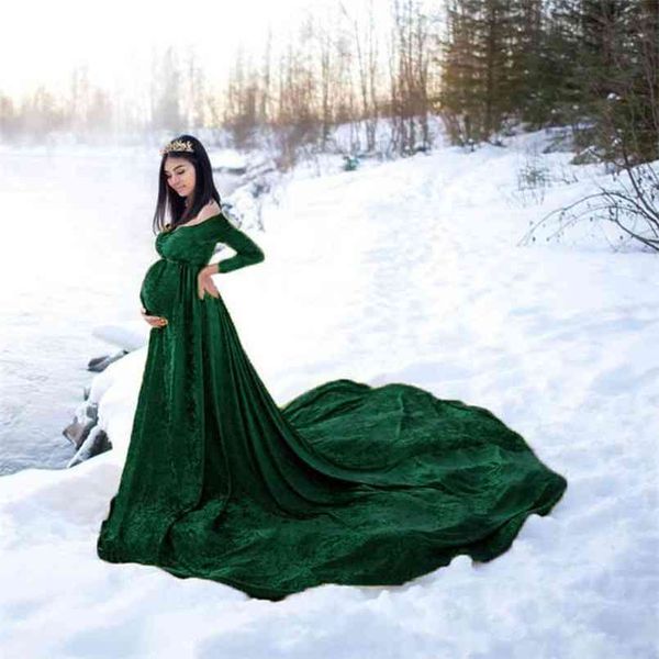 velvet maternity maxi gown dresses for poshoot long sleeve off shoulder pography dress pregnant women pregnancy cloth 210922, White
velvet maternity maxi gown dresses for poshoot long sleeve off shoulder pography dress pregnant women pregnancy cloth 210922, White