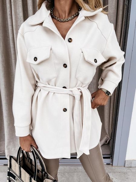 women's wool & blends autumn loose coat turn-down collar single breasted long sleeve female coats winter warm fashion ladies outerwear, Black
women's wool & blends autumn loose coat turn-down collar single breasted long sleeve female coats winter warm fashion ladies outerwear, Black