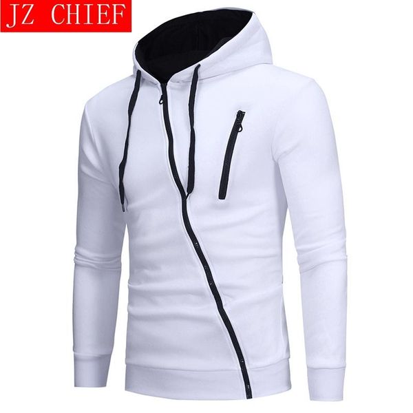 men's hoodies & sweatshirts 2021 style spring and autumn oblique zipper hoodie inclined fashion jacket casual slim sweater, Black
men's hoodies & sweatshirts 2021 style spring and autumn oblique zipper hoodie inclined fashion jacket casual slim sweater, Black