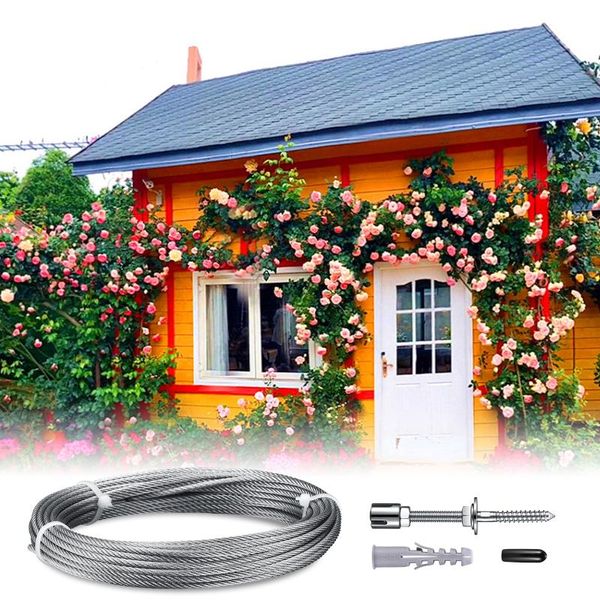 fencing, trellis & gates t316 stainless steel for climbing plants,complete set wall brackets and diameter 3 mm cable( 8 holders,10m rope )
fencing, trellis & gates t316 stainless steel for climbing plants,complete set wall brackets and diameter 3 mm cable( 8 holders,10m rope )