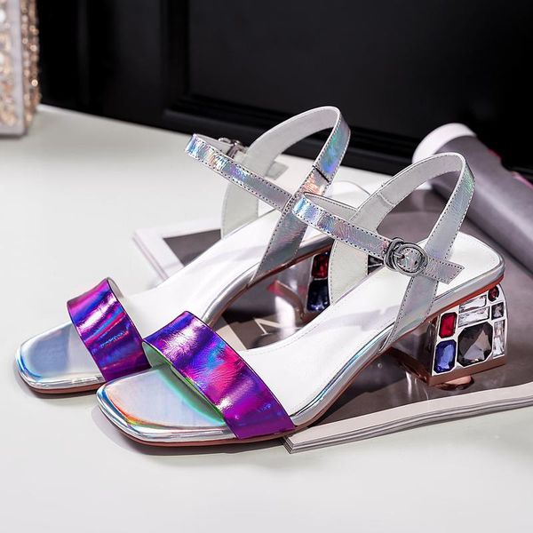 dress shoes women's genuine leather mix color high heel sandals open toe summer ladies comfortable pumps quality crystal, Black
dress shoes women's genuine leather mix color high heel sandals open toe summer ladies comfortable pumps quality crystal, Black
