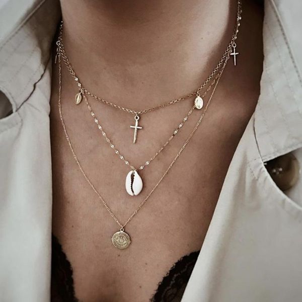 boho shell necklace round gold portrait coin for women fashion vintage luxury chain jewelry accesorios mujer chains, Silver
boho shell necklace round gold portrait coin for women fashion vintage luxury chain jewelry accesorios mujer chains, Silver