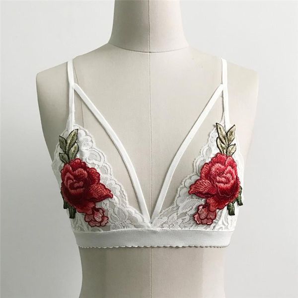 bras women bandage appliques lace bralette bustier crop sheer unpadded b lingerie with triangle-lace trim underwear #5, Red;black
bras women bandage appliques lace bralette bustier crop sheer unpadded b lingerie with triangle-lace trim underwear #5, Red;black