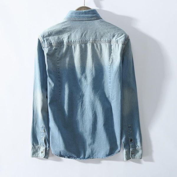 men's casual shirts men jeans shirt brand retro blue korean style denim male coat camisa hombre mens long sleeve dress, White;black
men's casual shirts men jeans shirt brand retro blue korean style denim male coat camisa hombre mens long sleeve dress, White;black