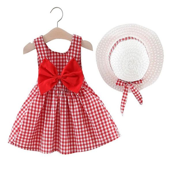 girl's dresses yg brand 2021 summer children's wholesale plaid bow dress with hat 1-3 year old baby ygb3c531, Red;yellow
girl's dresses yg brand 2021 summer children's wholesale plaid bow dress with hat 1-3 year old baby ygb3c531, Red;yellow