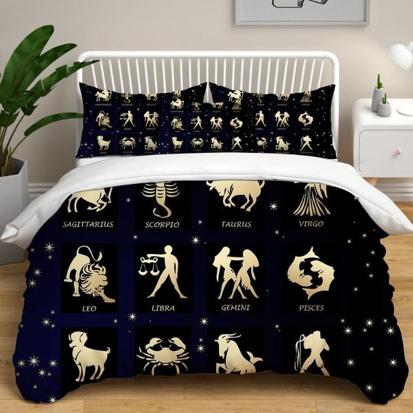 bedding sets 3d zodiac pattern comforter duvet cover set pillowcase quilt king size bedclothes home textile
bedding sets 3d zodiac pattern comforter duvet cover set pillowcase quilt king size bedclothes home textile