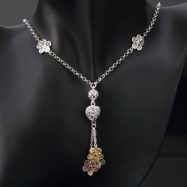 pendant necklaces hermosa hollow out heart & flower jewelry chain necklace 18'' wholesale women fashion gift, Silver
pendant necklaces hermosa hollow out heart & flower jewelry chain necklace 18'' wholesale women fashion gift, Silver